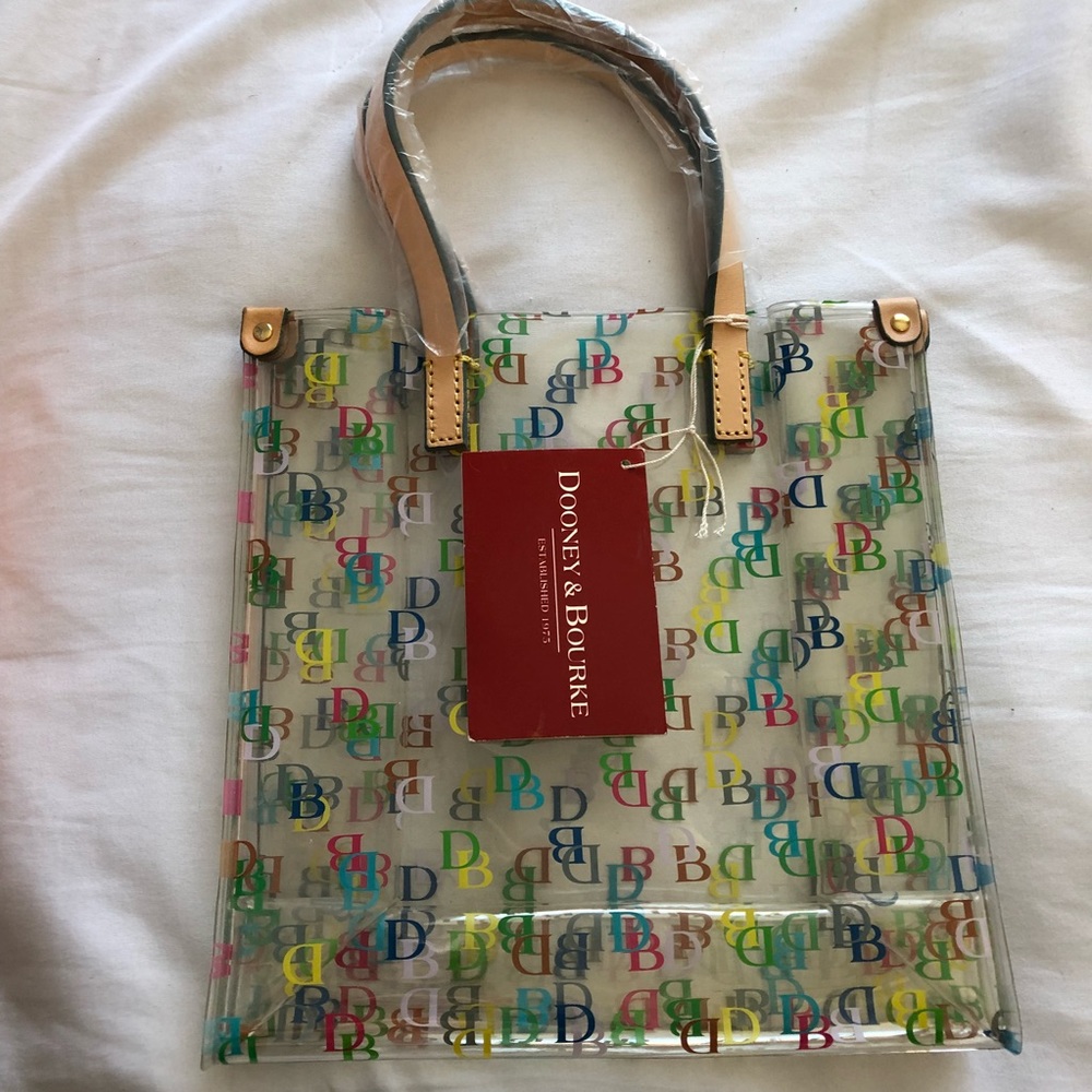 Dooney Bourke clear lunch bag
